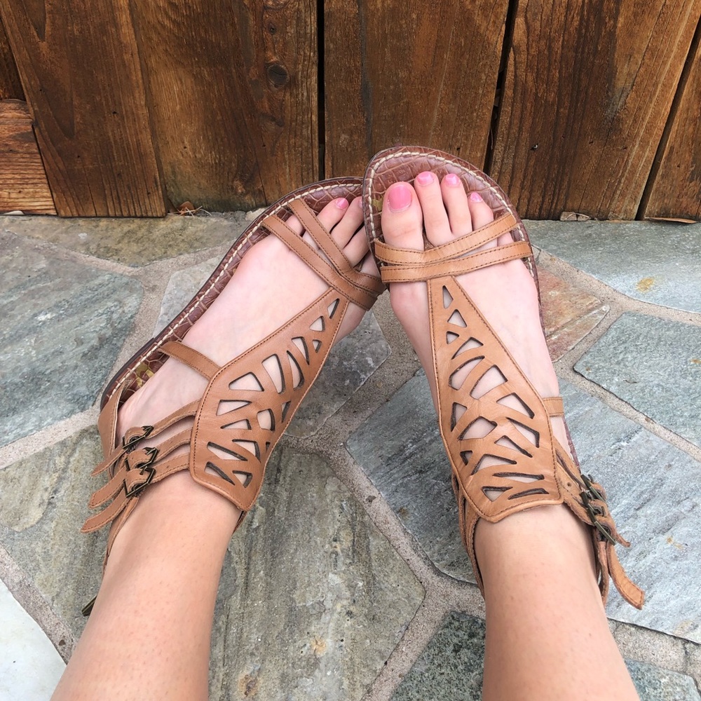 Sam Edelman Size 8.5 Tan Leather Sandal